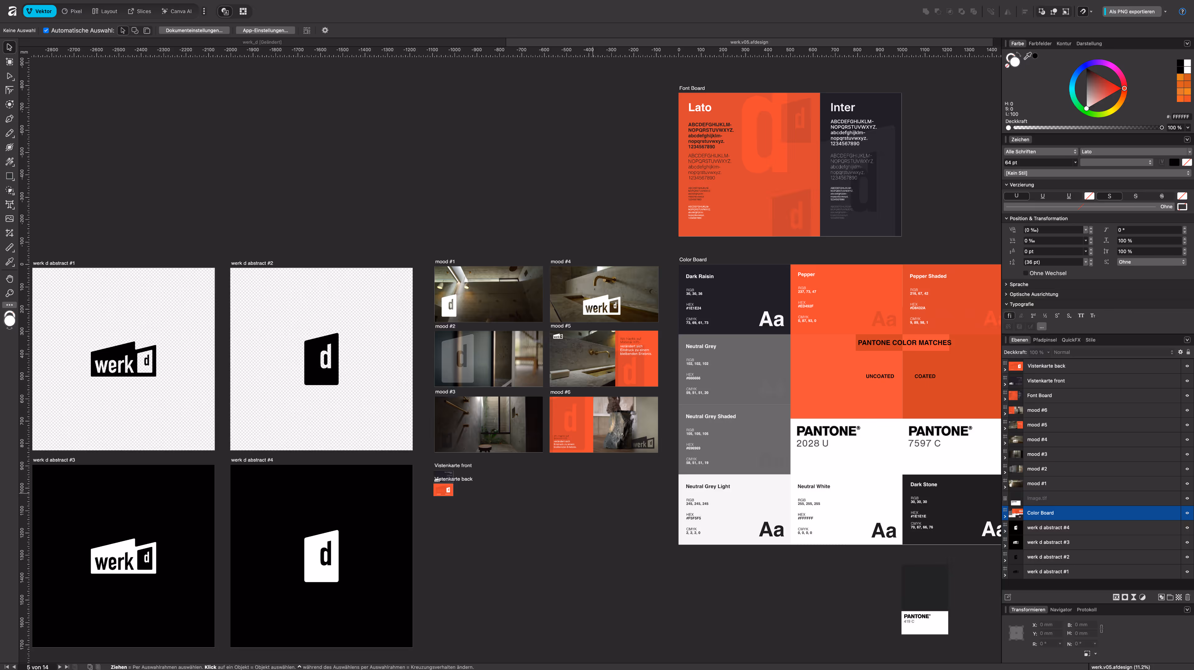werk_d Website Screens #1